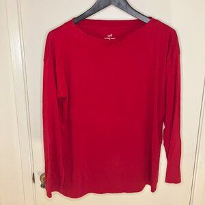 J. Jill Luxe Supima Boat Neck Tee